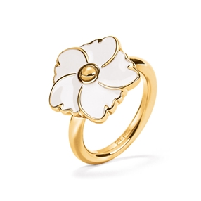 Bloom Bliss Yellow Gold Plated Small Motif Ring-